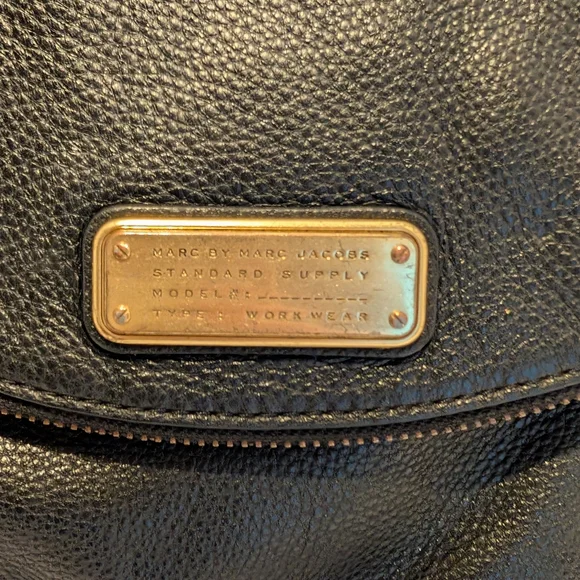 Marc Jacobs Black Crossbody Natasha Bag with Gold Accents - Picture 3 of 10